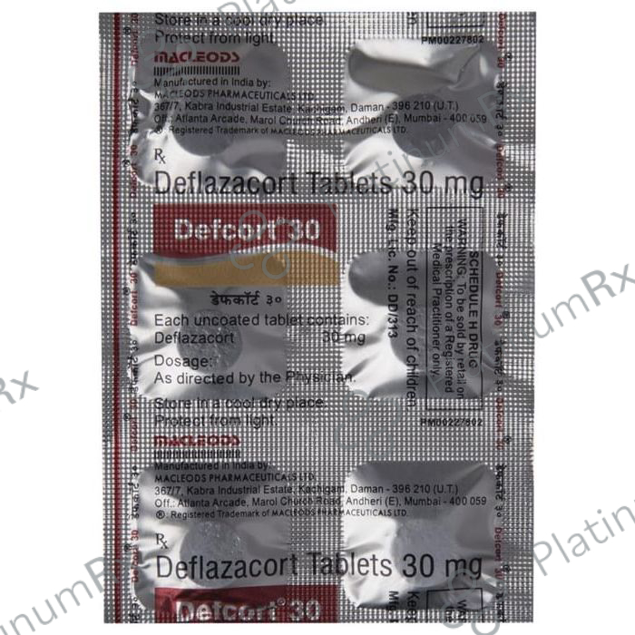 Defcort 30mg Tablet 6s