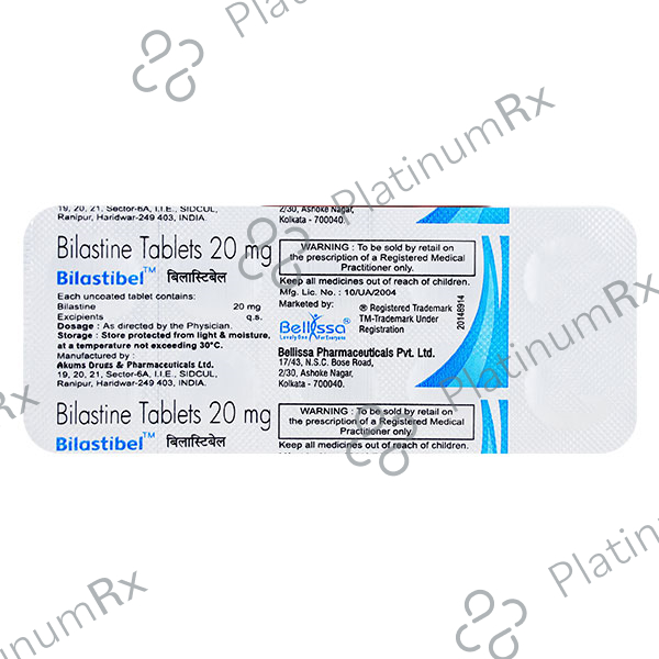 Bilastibel 20mg Tablet 10s