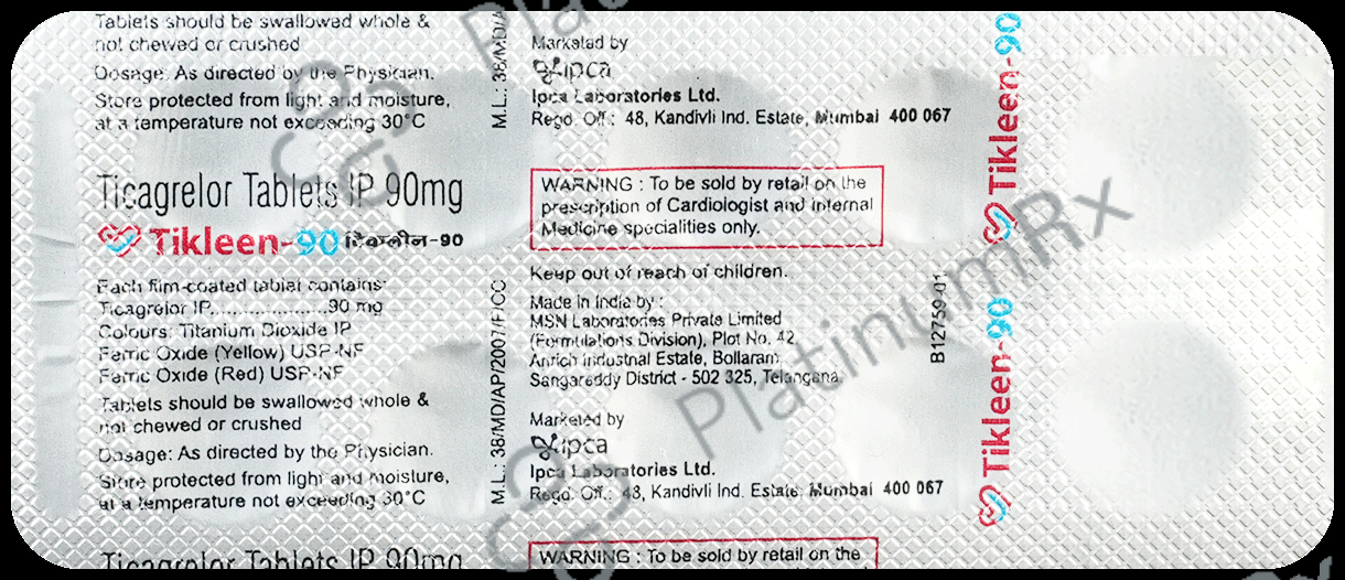 Tikleen 90mg Tablet 10s
