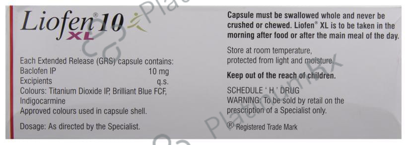 Liofen XL 10mg Capsule 10s