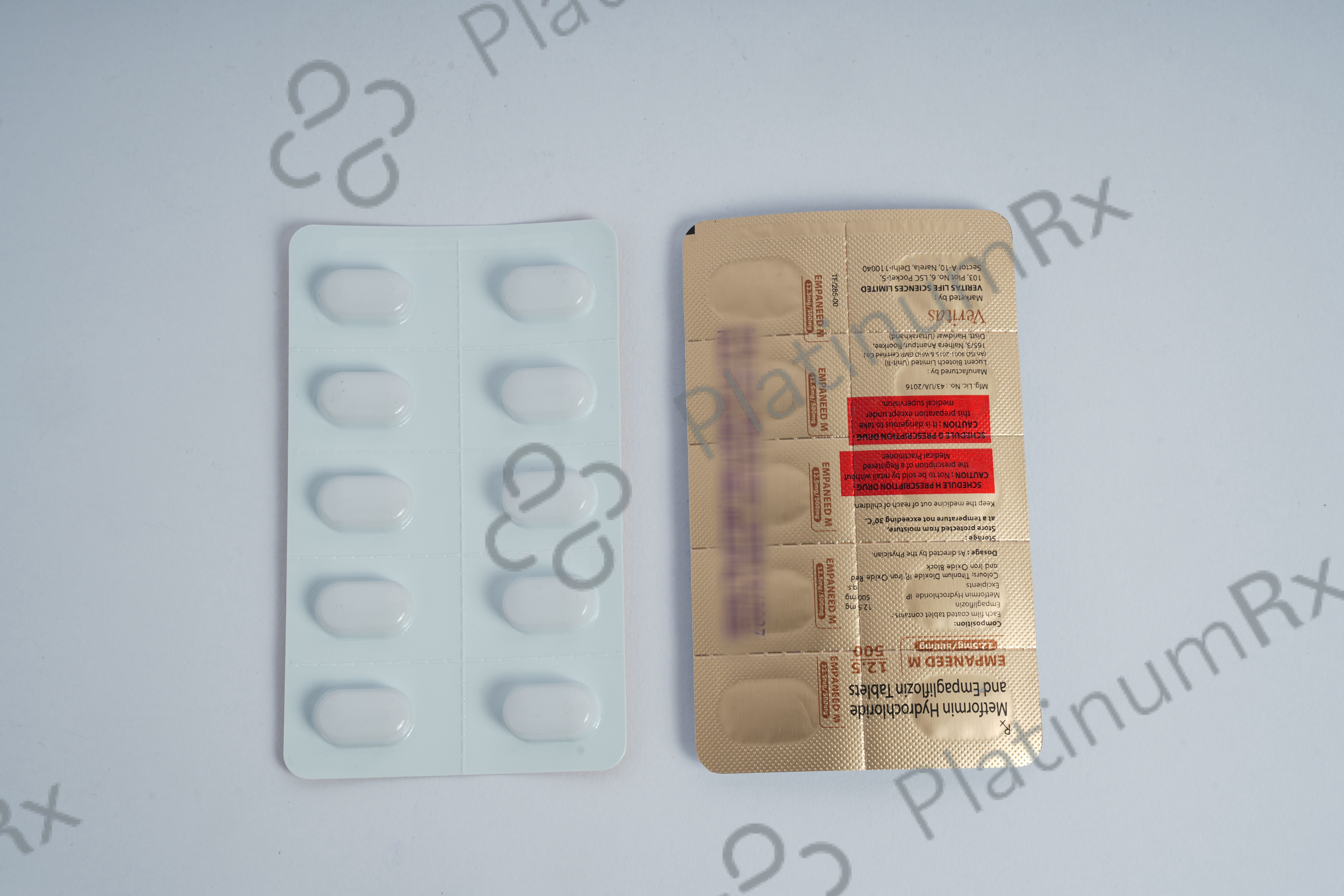Empaneed M 12.5/500mg Tablet 10s
