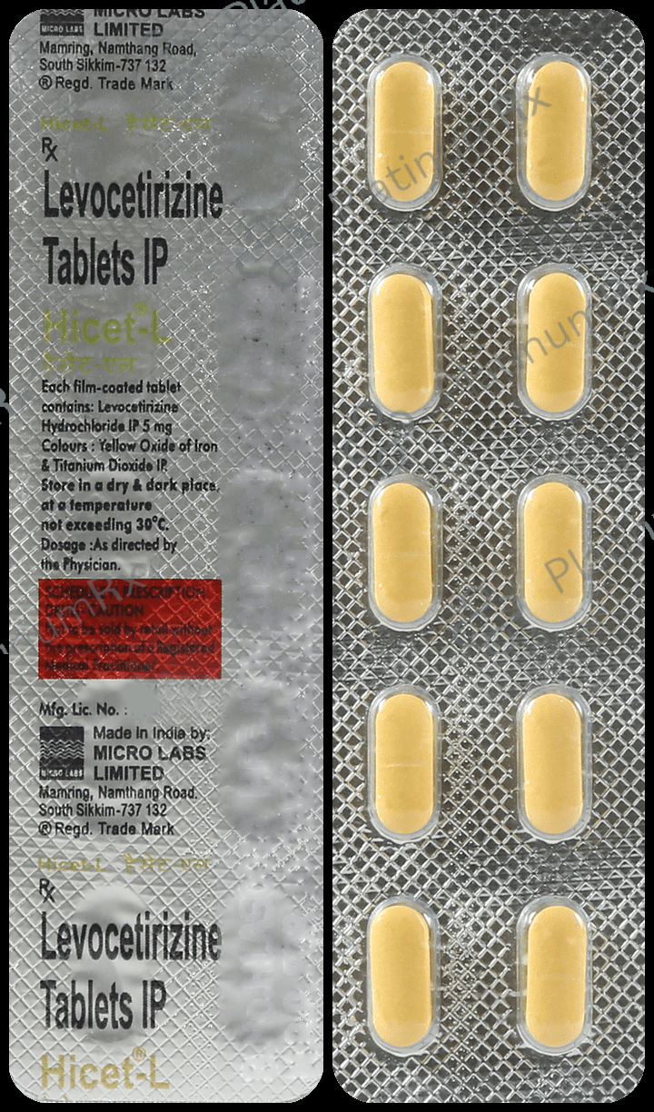 Hicet L 5mg Tablet 10s