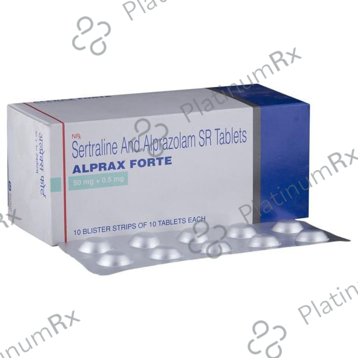 Alprax Forte 0.5 mg/50 mg Tablet