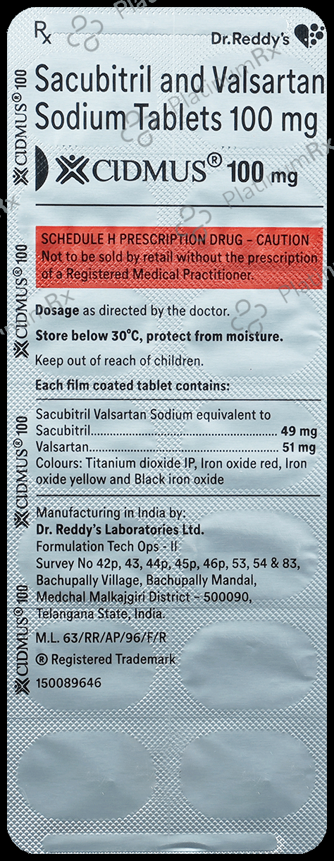 Cidmus 100mg Tablet 14S