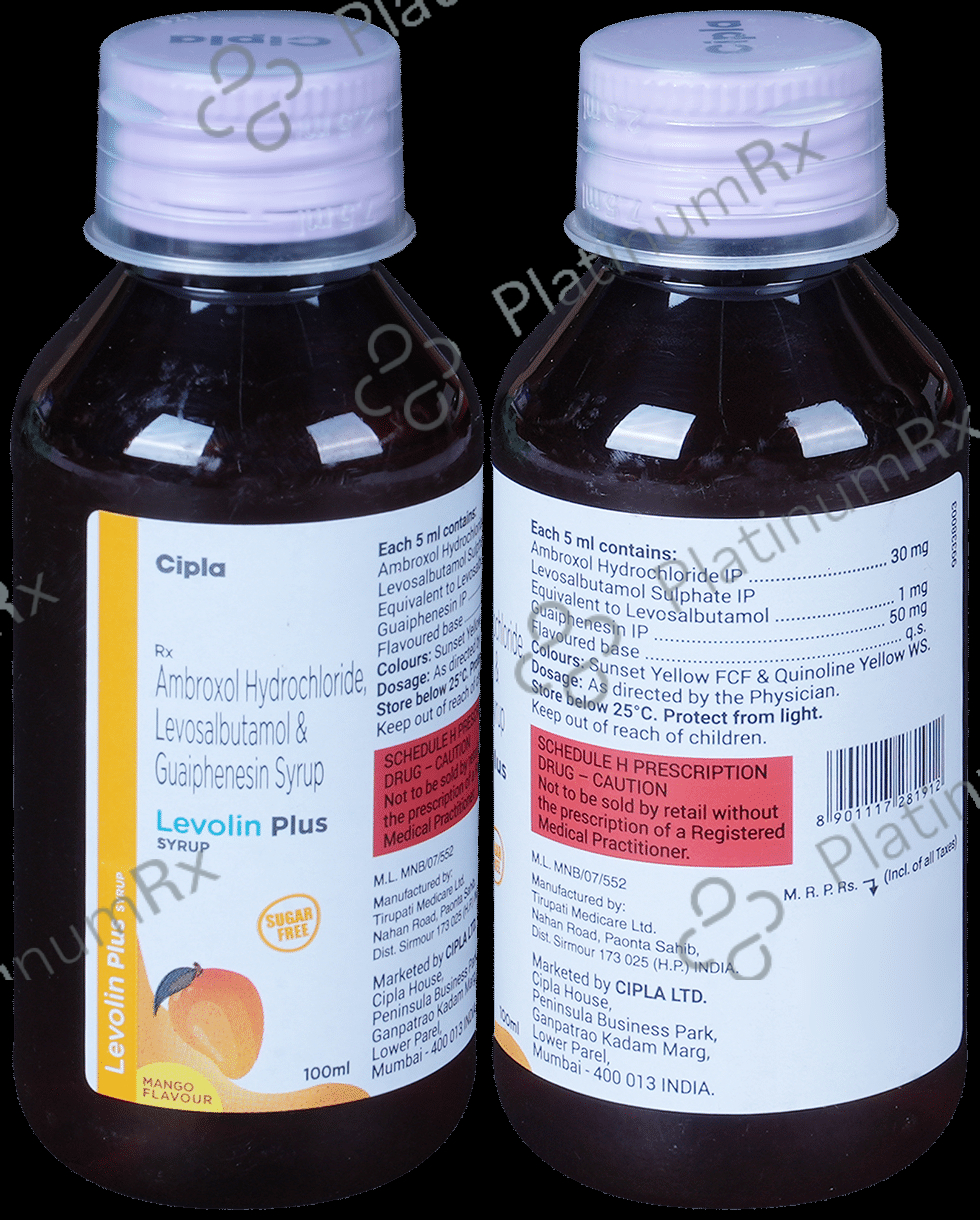 Levolin Plus Syrup Sugar Free Mango