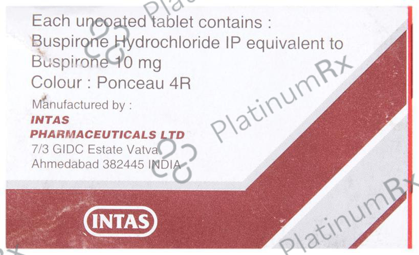 Buspin 10 Tablet
