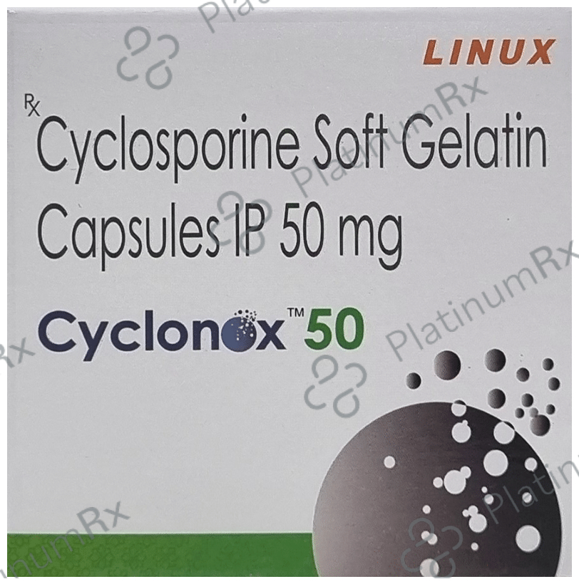 Cyclonox 50mg Soft Gelatin Capsule 5s