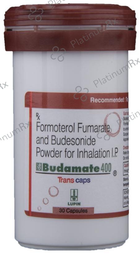 Budamate 6/400mcg Transcaps 30s