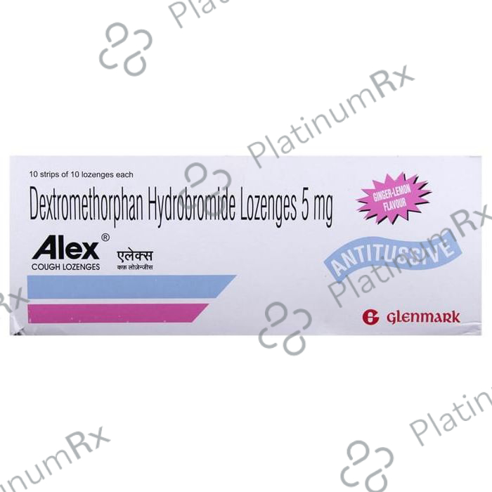 Alex Cough Lozenges Lemon Ginger 5mg 10s