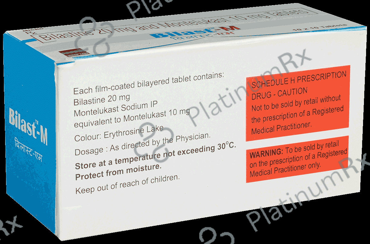 Bilast M 20mg/10mg Tablet