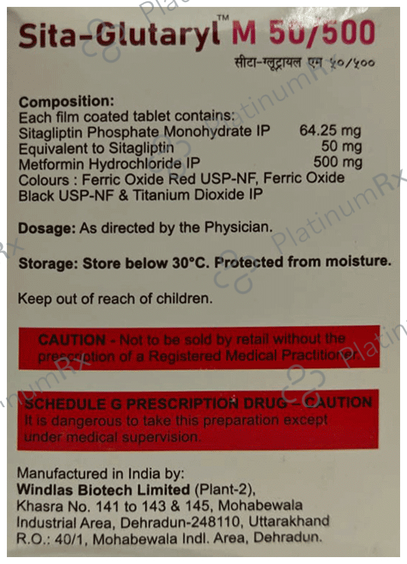 Sita-Glutaryl M 50/500 Tablet