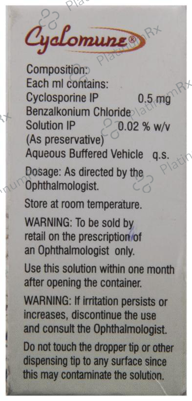 Cyclomune 0.05% Eye Drop 3ml