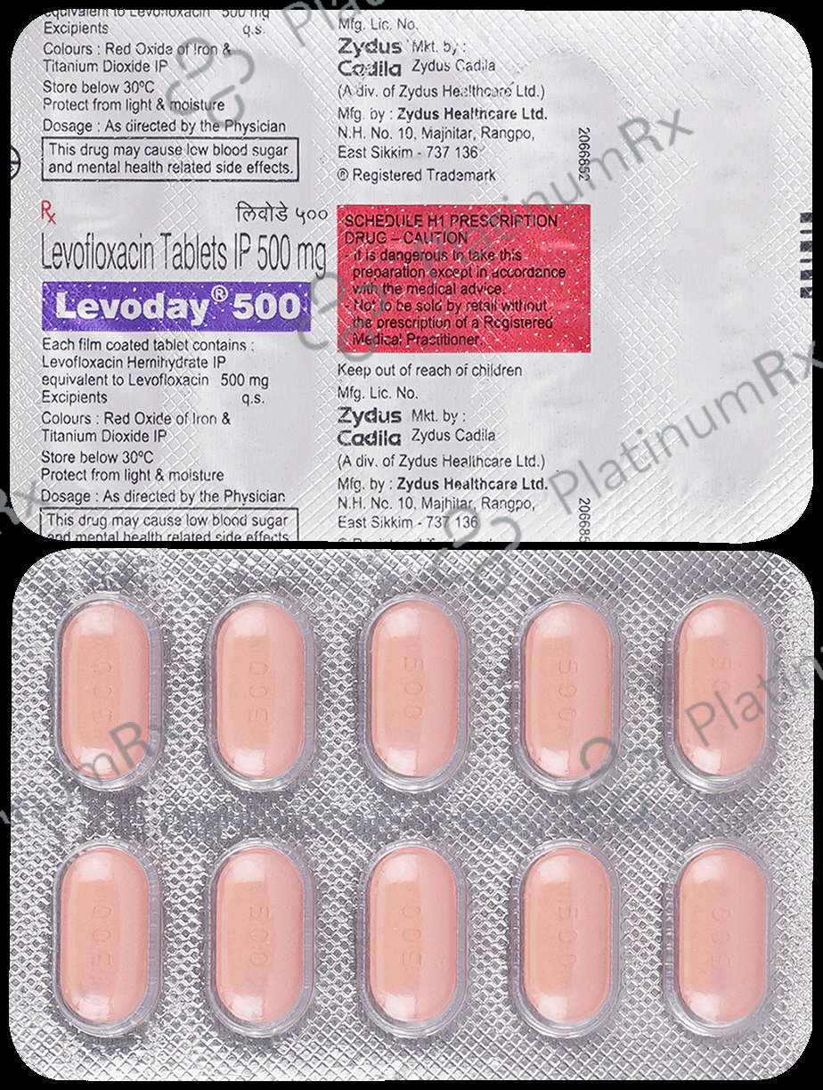Levoday 500mg Tablet 10s