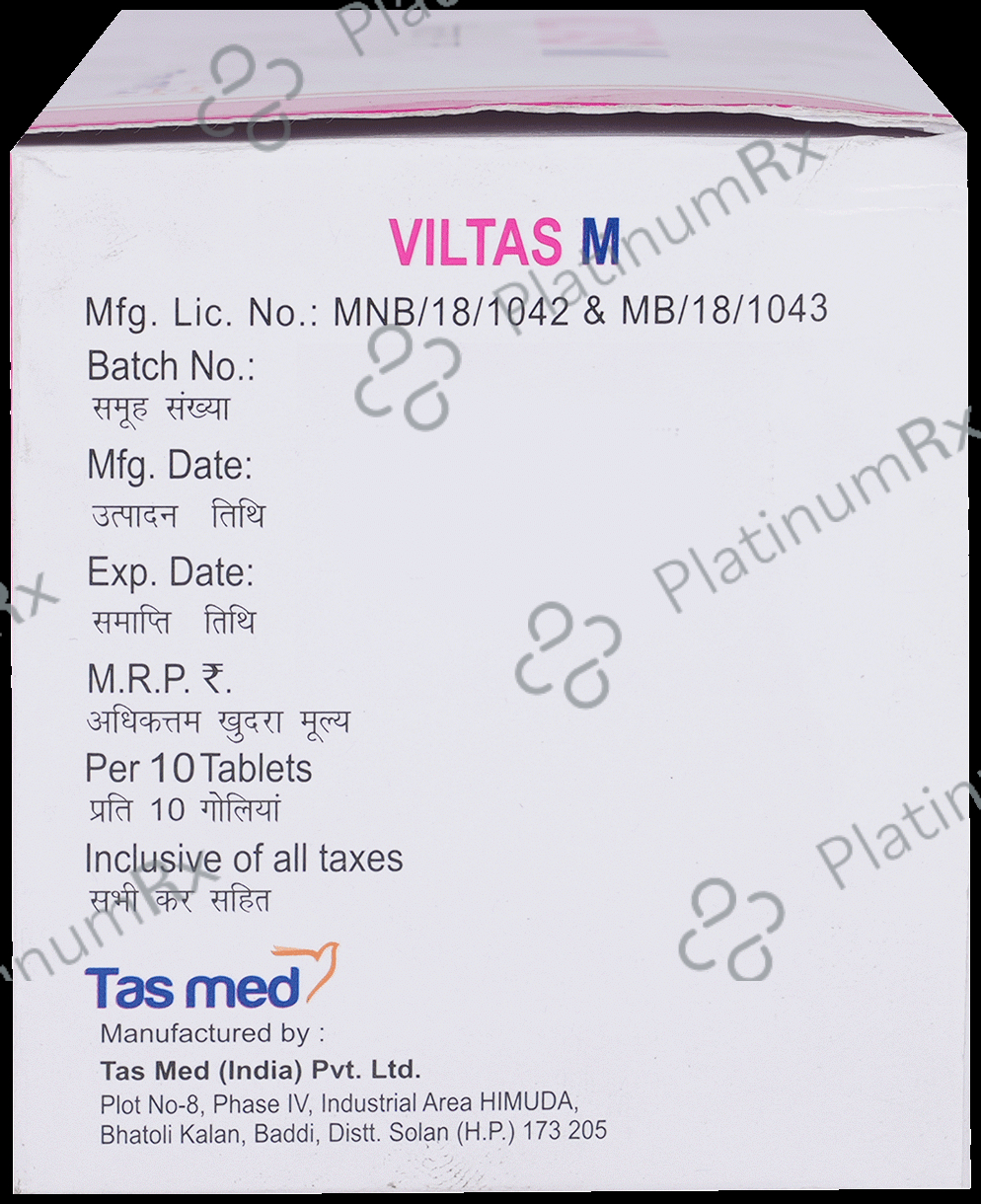 Viltas M 500mg/50mg Tablet 10 Tablet
