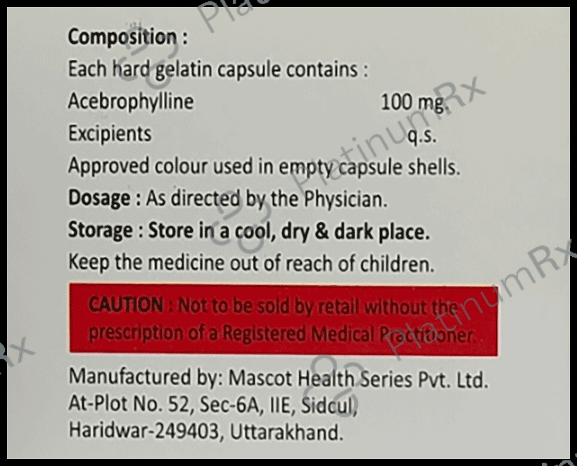 Asthadox 100mg Capsule