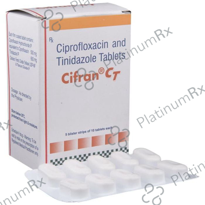 Cifran CT 500/600mg Tablet 10s