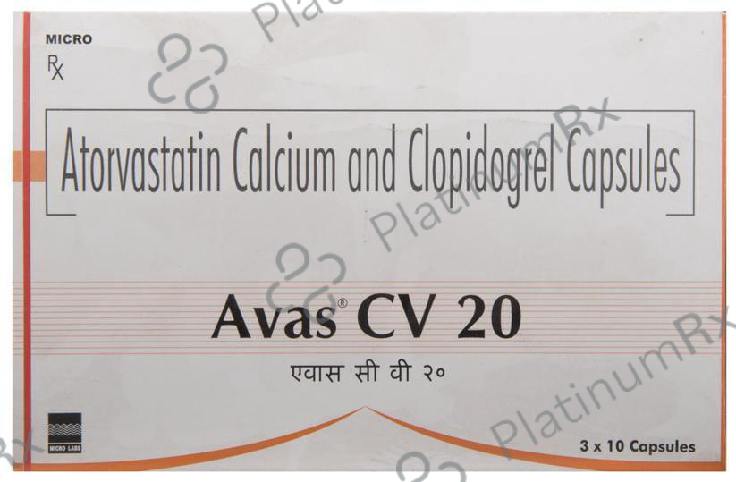 Avas CV 20/75mg Capsule 10s