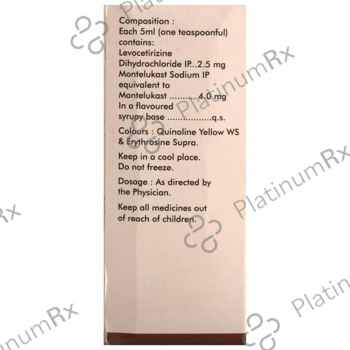 Montral 2.5/4mg Syrup 60ml