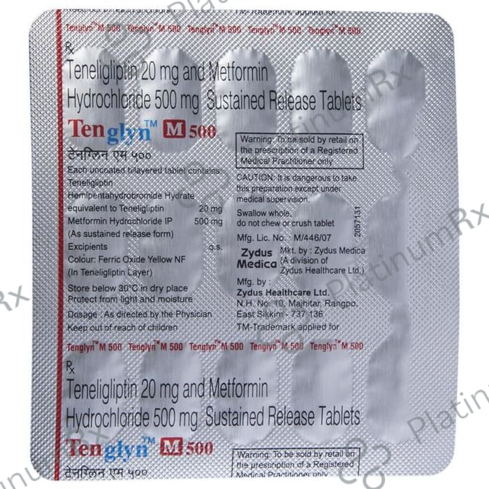 Tenglyn M 500 500/20mg Tablet SR 15s