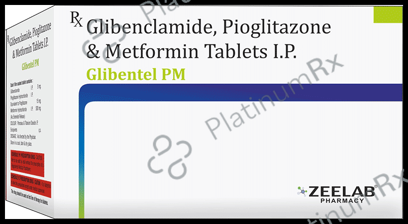 Glibentel PM 5mg/500mg/15mg Tablet
