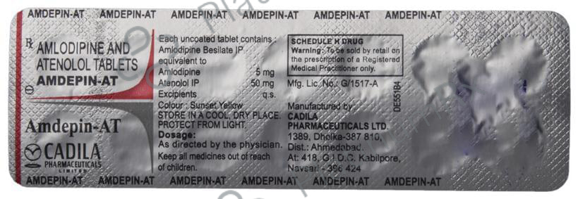 Amdepin AT 5/50mg Tablet 14s