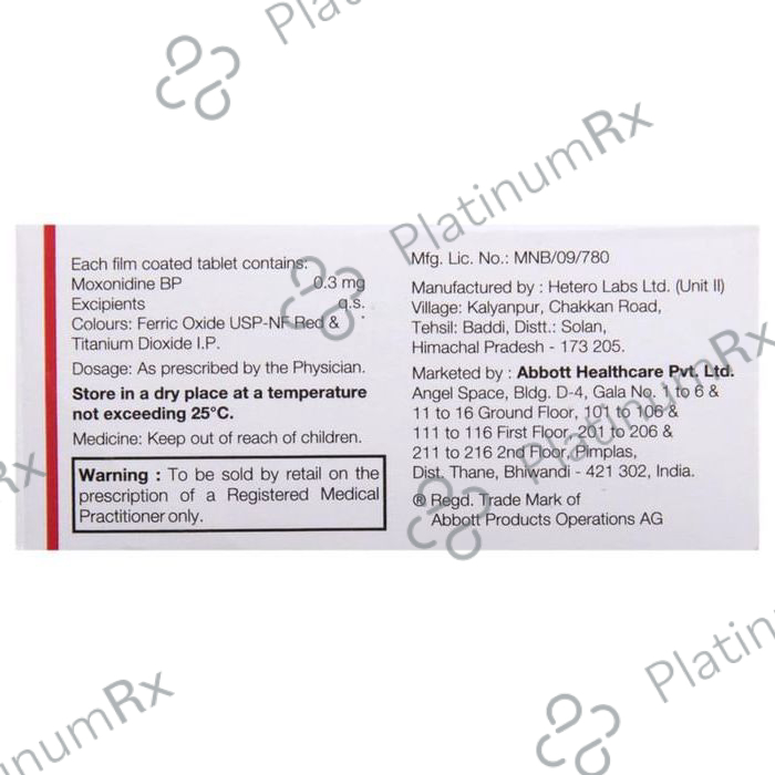 Moxon 0.3mg Tablet 10s