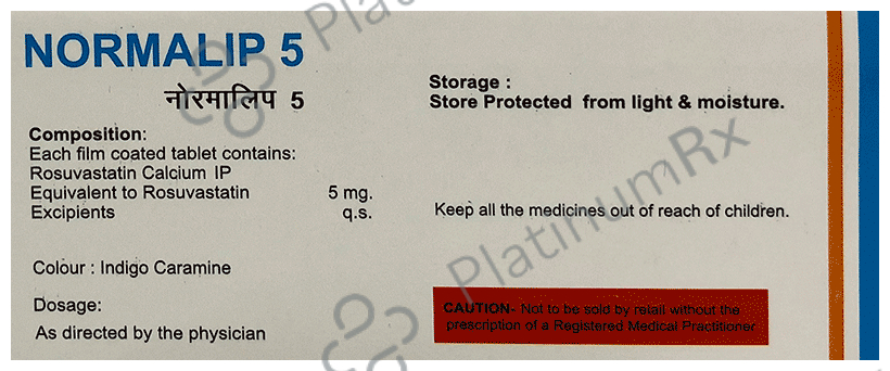 Normalip 5mg Tablet