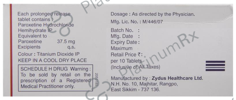 Xet CR 37.5mg Tablet 10s