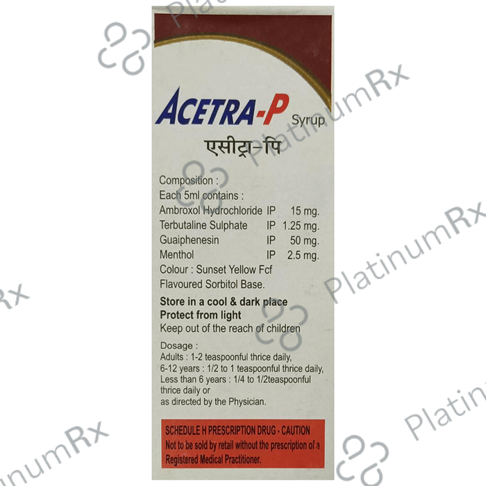 Acetra-P Syrup Deliciously Minty