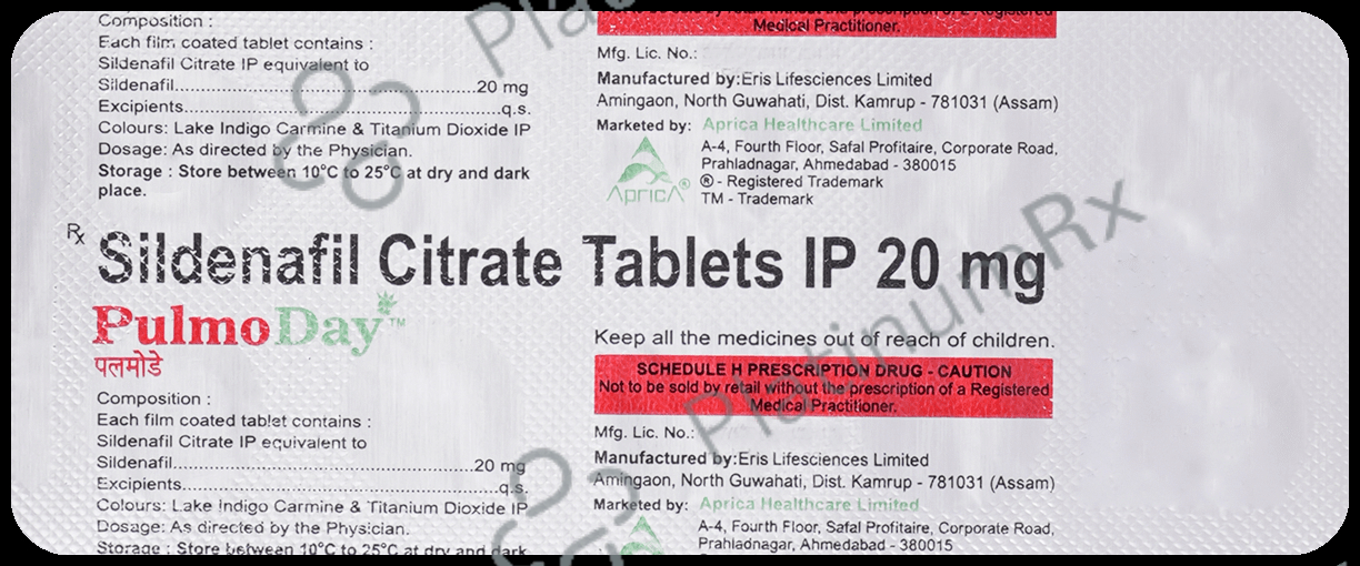 Pulmoday 20mg Tablet