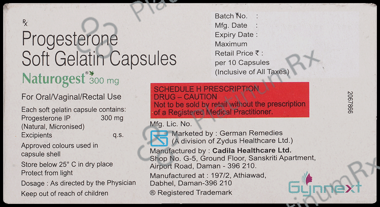 Naturogest 300mg Soft Gelatin Capsule 10s