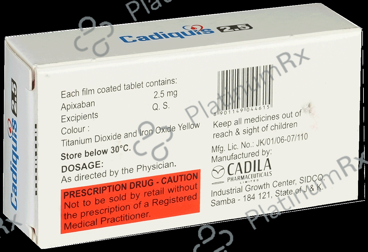 Cadiquis 2.5mg Tablet