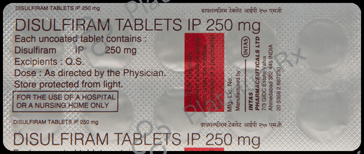 Disulfiram 250mg Tablet