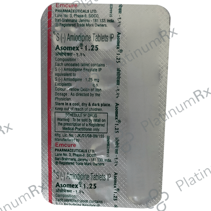 Asomex 1.25mg Tablet 15s
