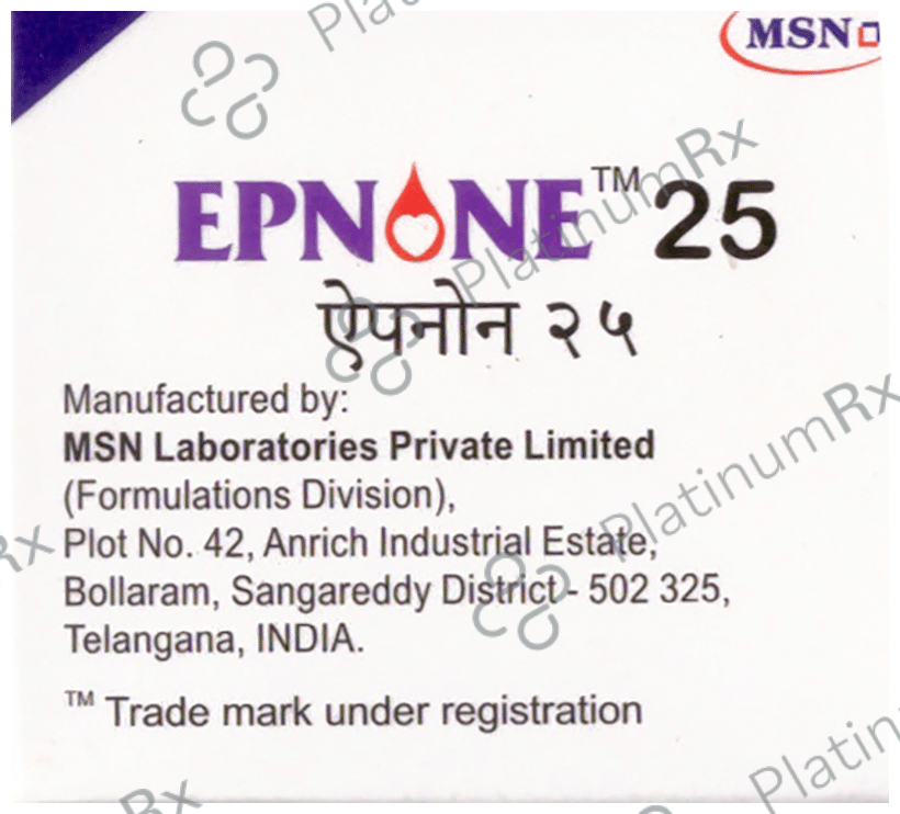 Epnone 25mg Tablet 10s