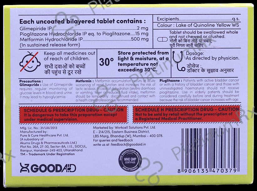 Gliaid MP 2 Tablet SR