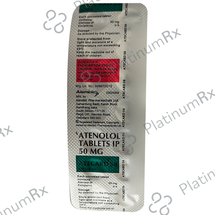 Atecard 50mg Tablet 14s