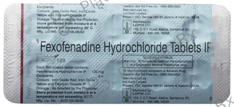 Fexy 120mg Tablet 10s
