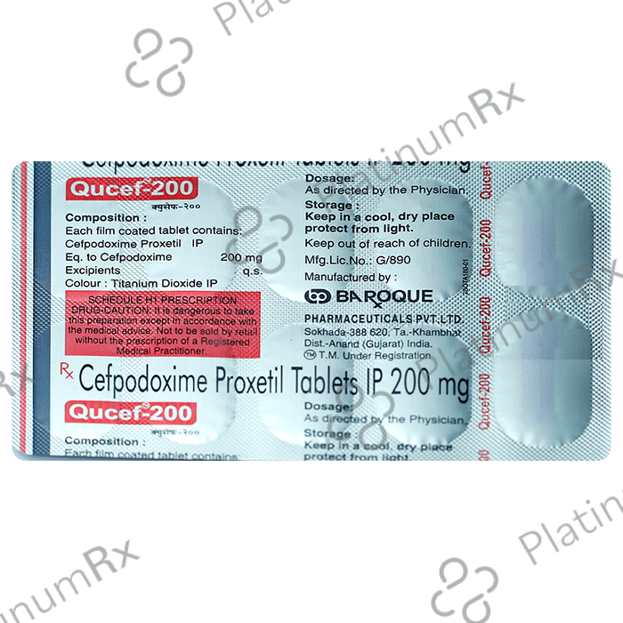 Qucef 200 Tablet