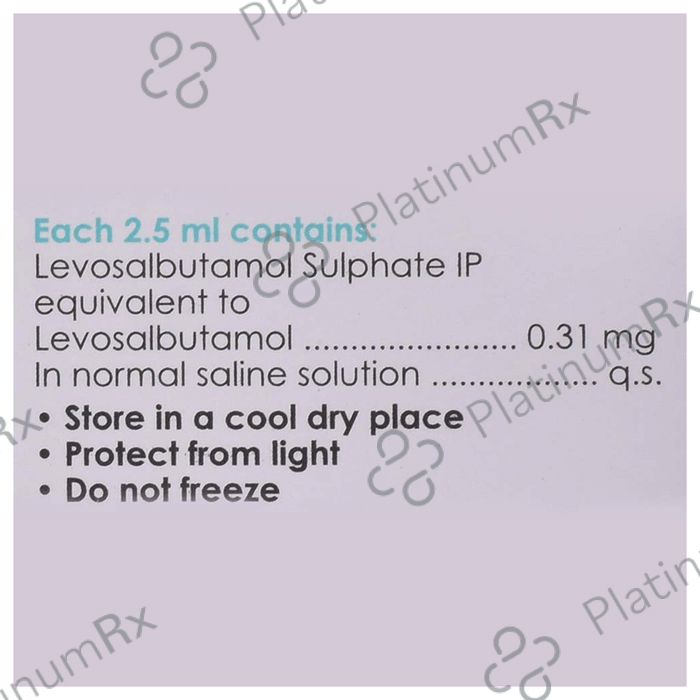 Levolin 0.31mg Respules 5s