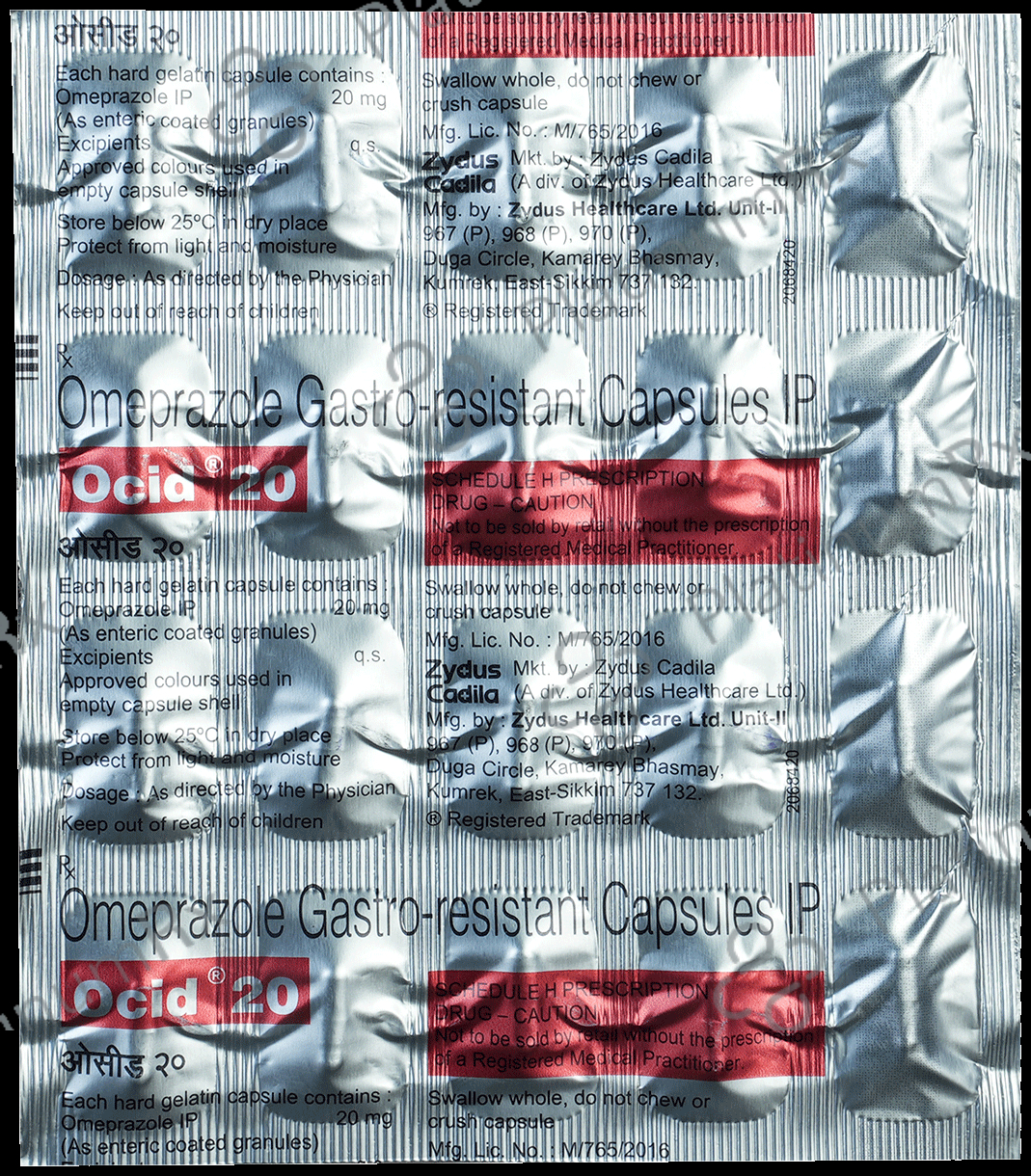 Ocid 20mg Capsule 20s