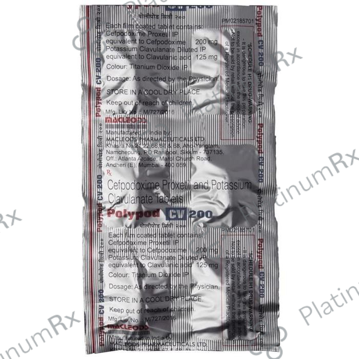 Polypod CV 200/125mg Tablet 10s