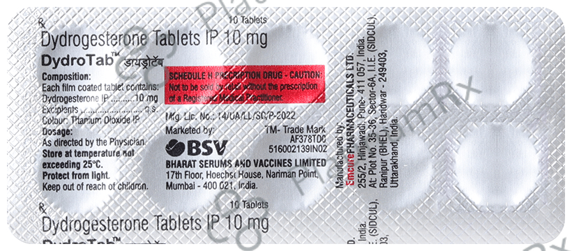 Dydrotab 10mg Tablet