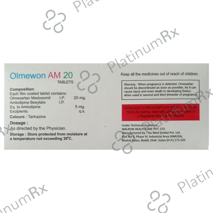 Olmewon AM 20 Tablet
