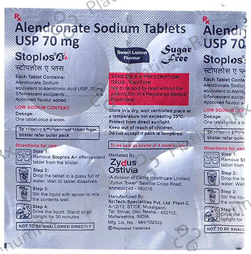 Stoplos A Plus 70mg Tablet Lemon 4s