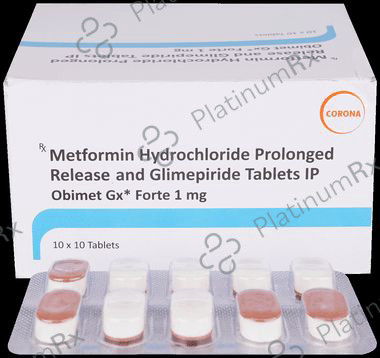 Obimet GX Forte 1/1000mg Tablet PR 10s