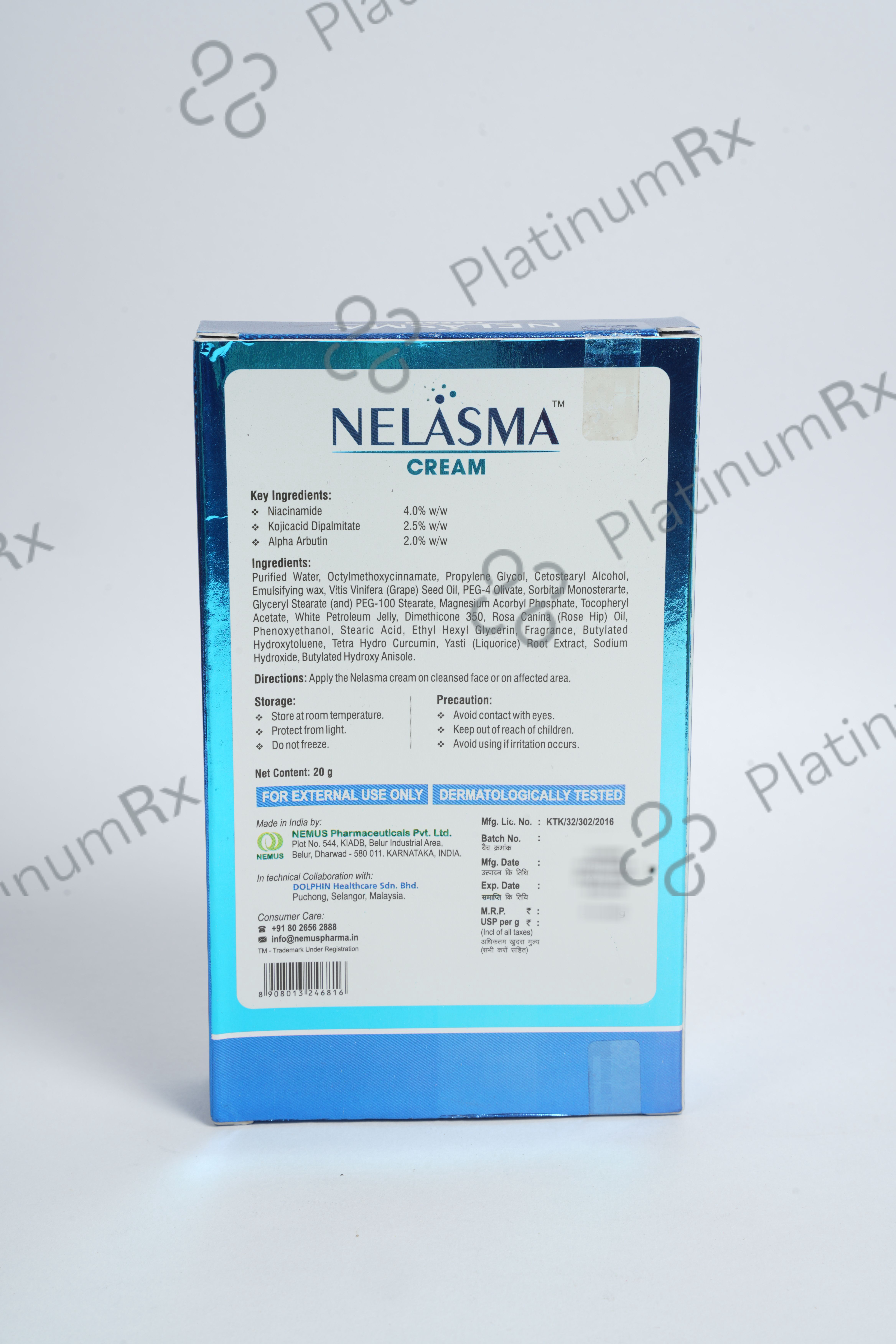 Nelasma Cream 20gm