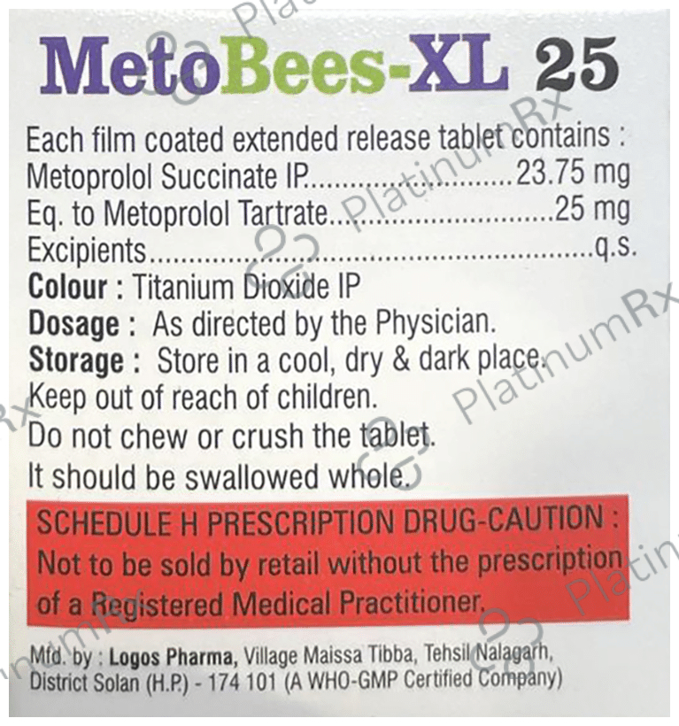 Metobees XL 25 Tablet