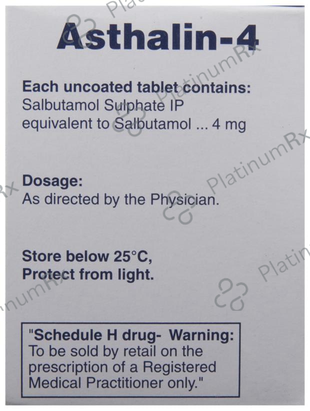 Asthalin 4 Tablet 30 Tablet