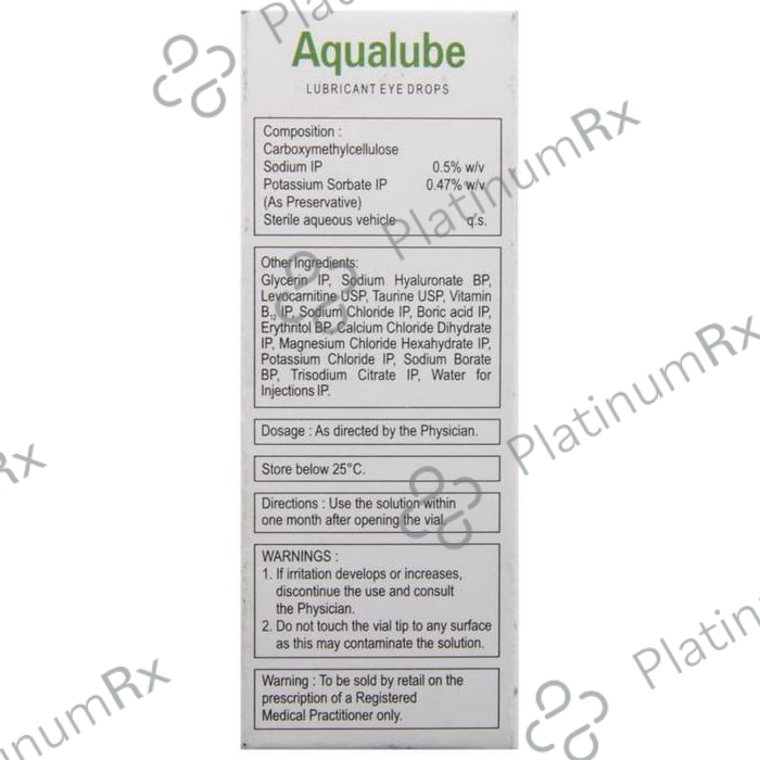 Aqualube 0.5% Eye Drop 10ml